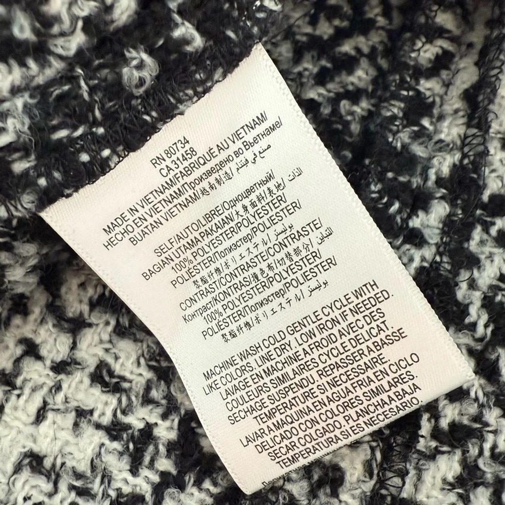 BCBGeneration Black Combo Tweed Skater Mini Skirt • Size 2
